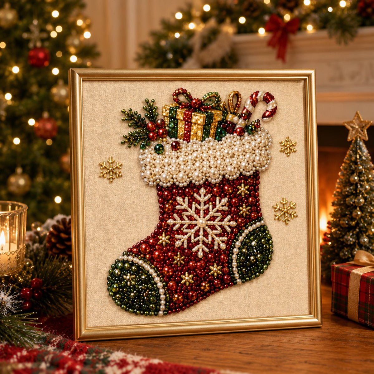 🔥Last Day 50% OFF🧘Relaxing & Beginner-Friendly - 🎨💎DIY Christmas Pearl Art Kit
