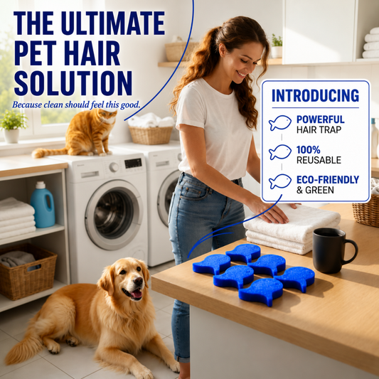 ⏳LAST DAY BUY 2 GET 4 FREE!💦Laundry Pet Hair Removal Fish - 5 Pack
