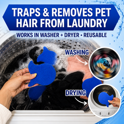 ⏳LAST DAY BUY 2 GET 4 FREE!💦Laundry Pet Hair Removal Fish - 5 Pack