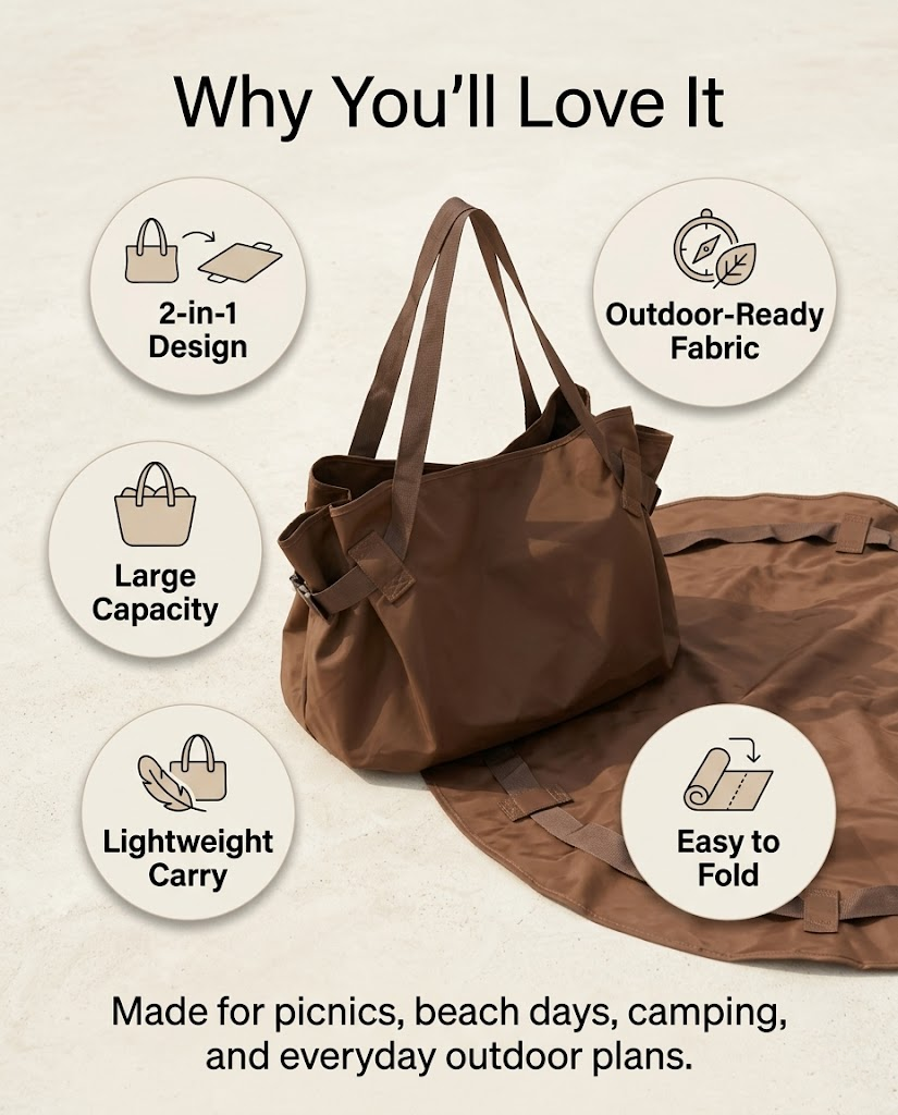 ParkMate 2-in-1 Outdoor Tote Mat⭐