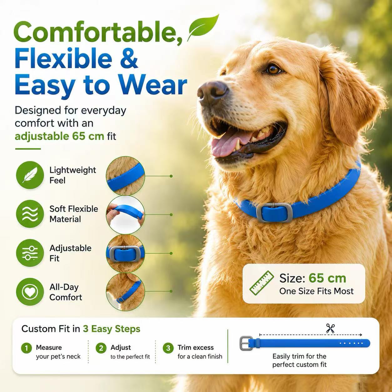 【🎁 BUY 2 GET 1 FREE】8-Month Natural Flea & Tick Collar 🌿 100% Plant-Based