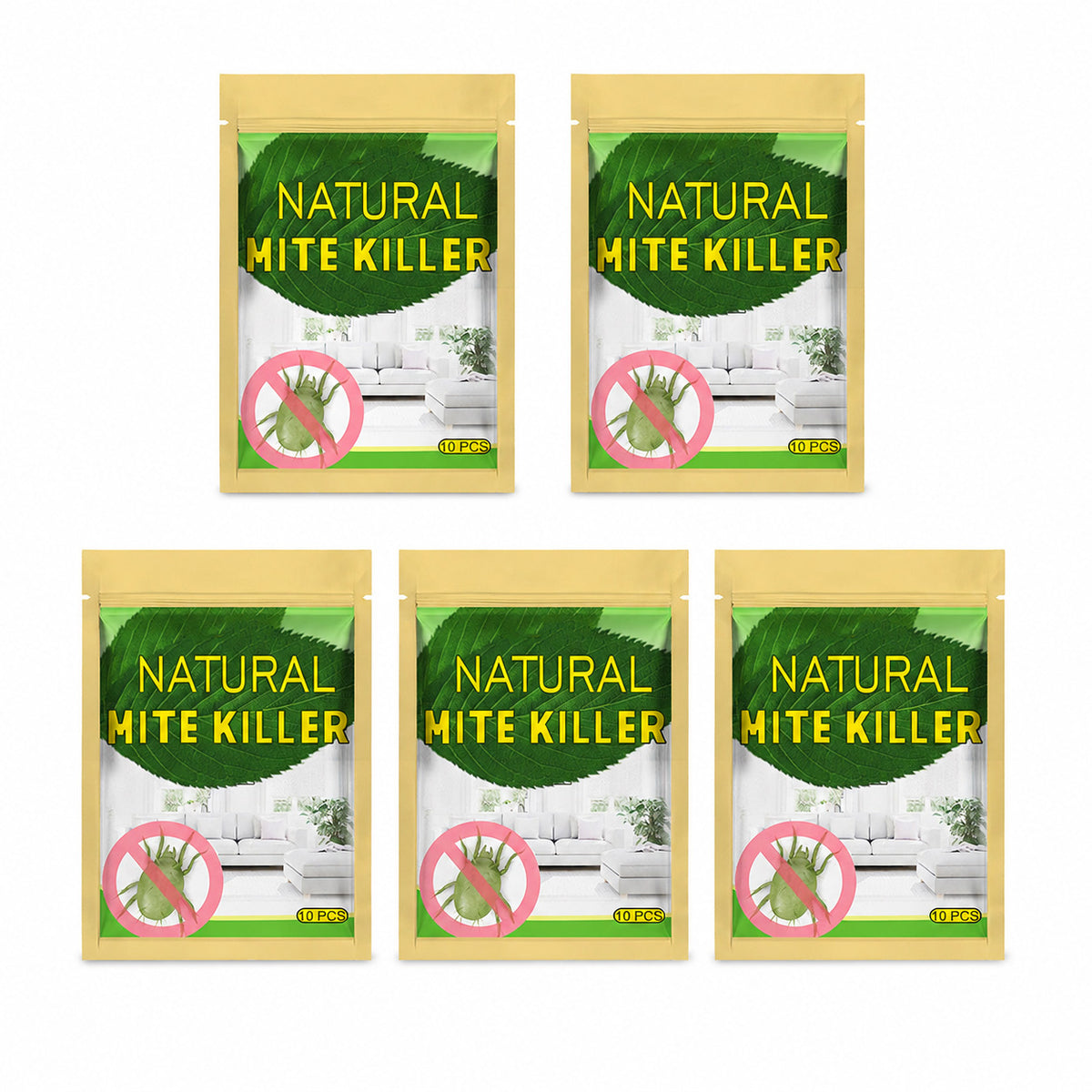 🔥 BUY 3 GET 2 FREE 🎁 100% Natural Dust Mite Repellent Sachets (10-Pack)