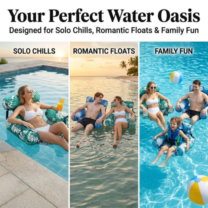 The Ultimate 4-in-1 Pool Float Chair (Free Pump Included)