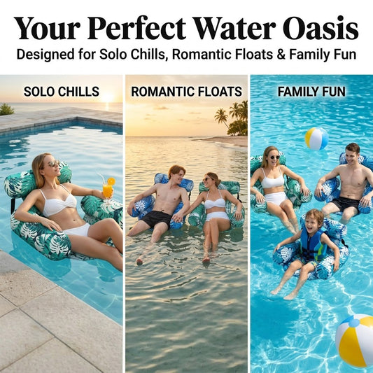 The Ultimate 4-in-1 Pool Float Chair (Free Pump Included)