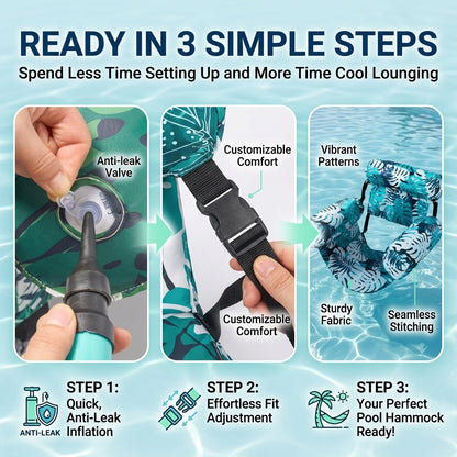 The Ultimate 4-in-1 Pool Float Chair (Free Pump Included)
