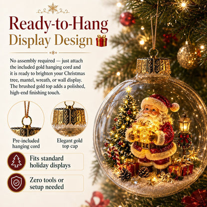 🔥 Buy 3 Get 2 FREE 🎄Glowing Christmas Diorama Ornament – A Tiny Winter World in the Palm of Your Hand👼