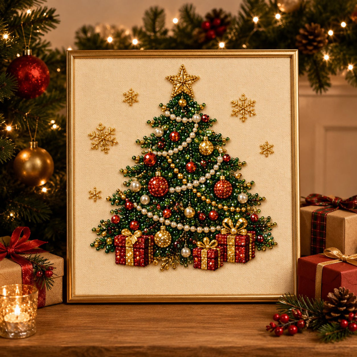 🔥Last Day 50% OFF🧘Relaxing & Beginner-Friendly - 🎨💎DIY Christmas Pearl Art Kit