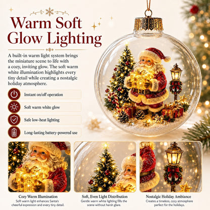 🔥 Buy 3 Get 2 FREE 🎄Glowing Christmas Diorama Ornament – A Tiny Winter World in the Palm of Your Hand👼