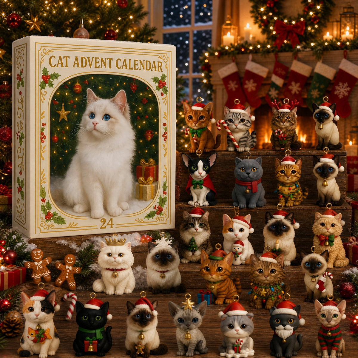 2026 Cat Advent Calendar – 24 Festive Cat Figures for the Christmas Countdown