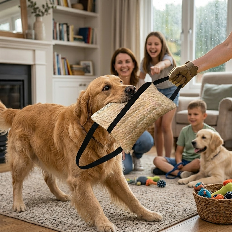 Professional Jute Dog Training Bite Tug