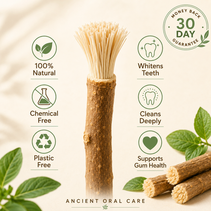 StickBrush Mint — Natural Miswak Toothbrush Stick