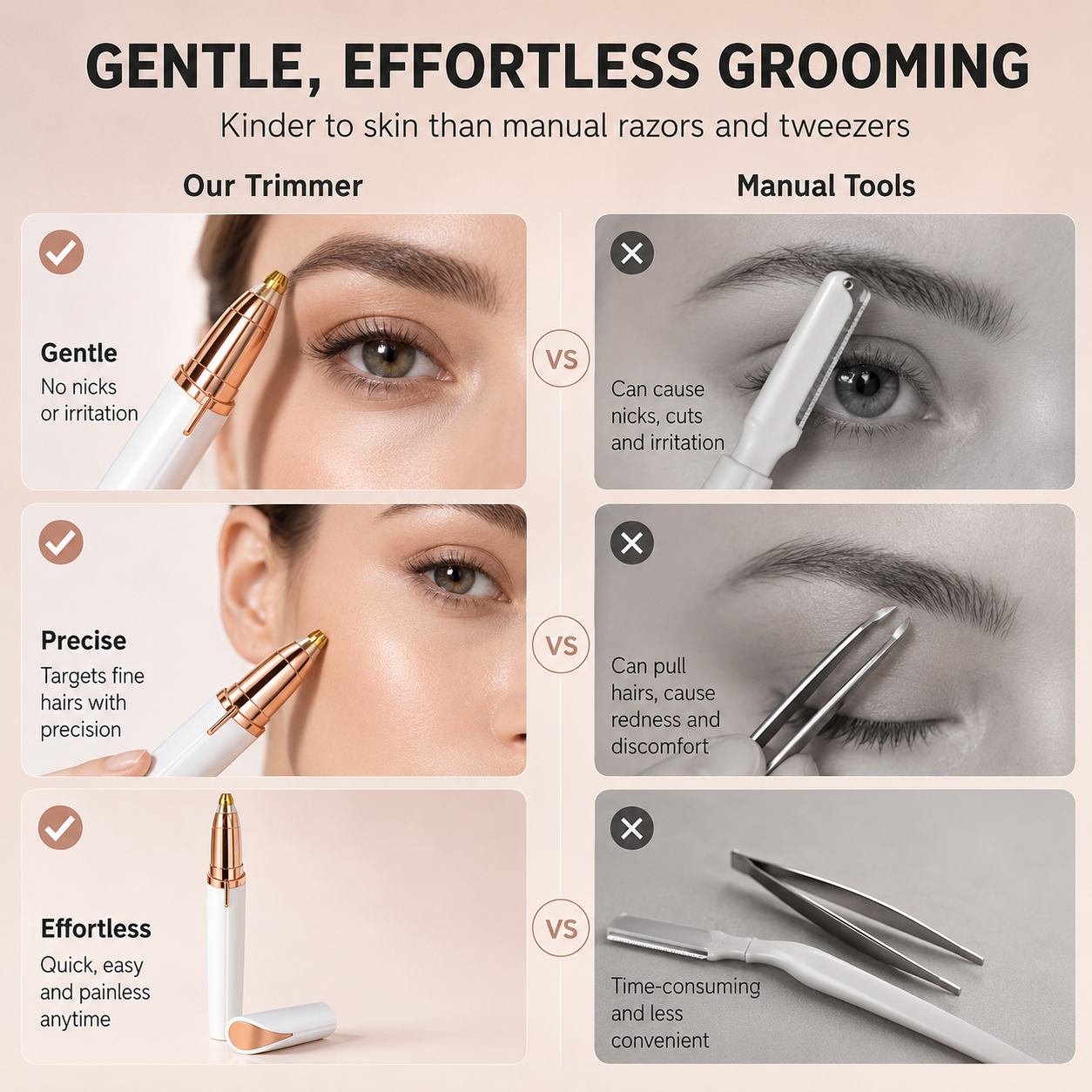🔥 BUY 3 GET 2 FREE 🎁 | Premium 2-in-1 Facial Hair & Nose Trimmer ✨ | Precision Grooming Made Easy