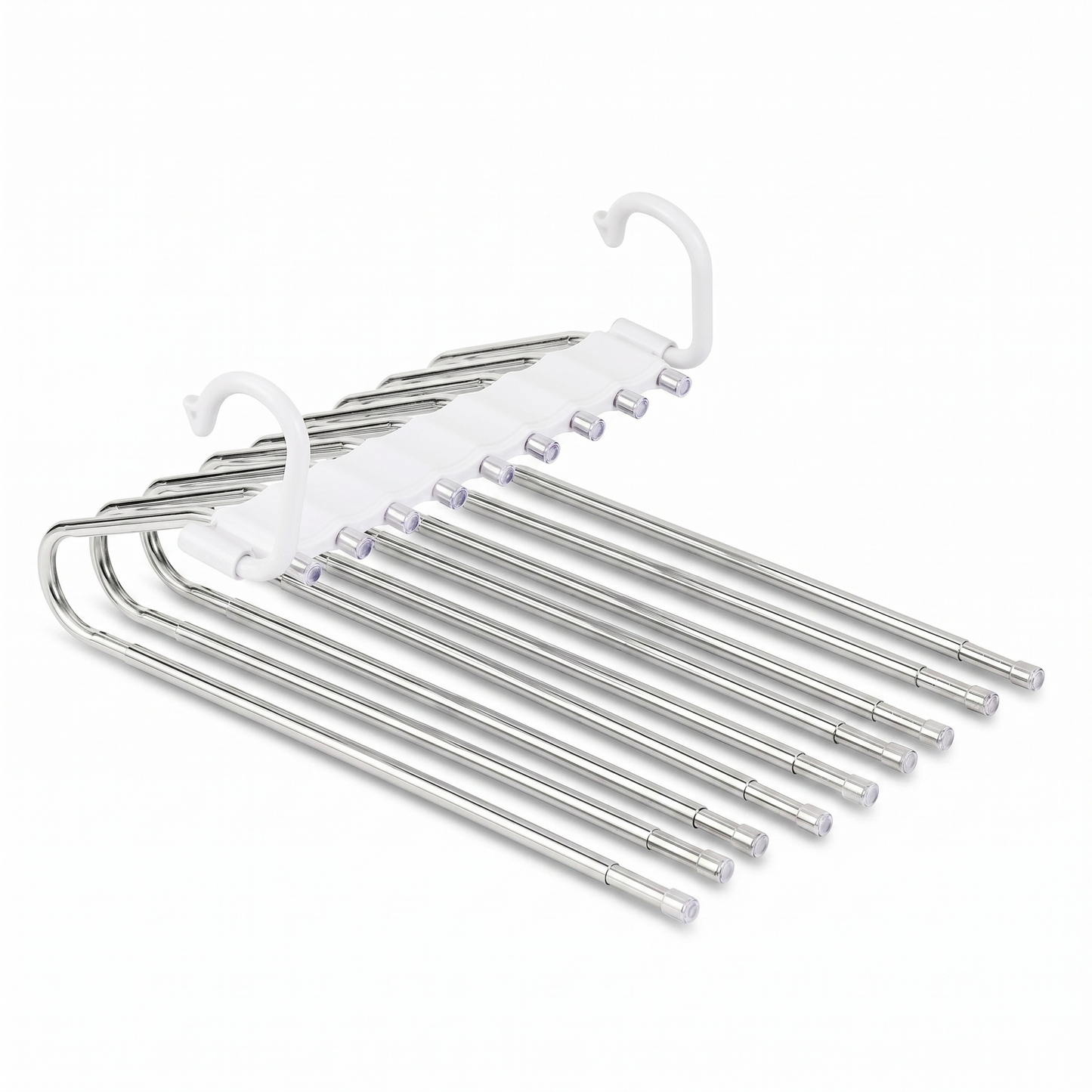 Home Multi-Layer Pants Rack – Foldable, Non-Slip & Heavy-Duty Stainless Steel
