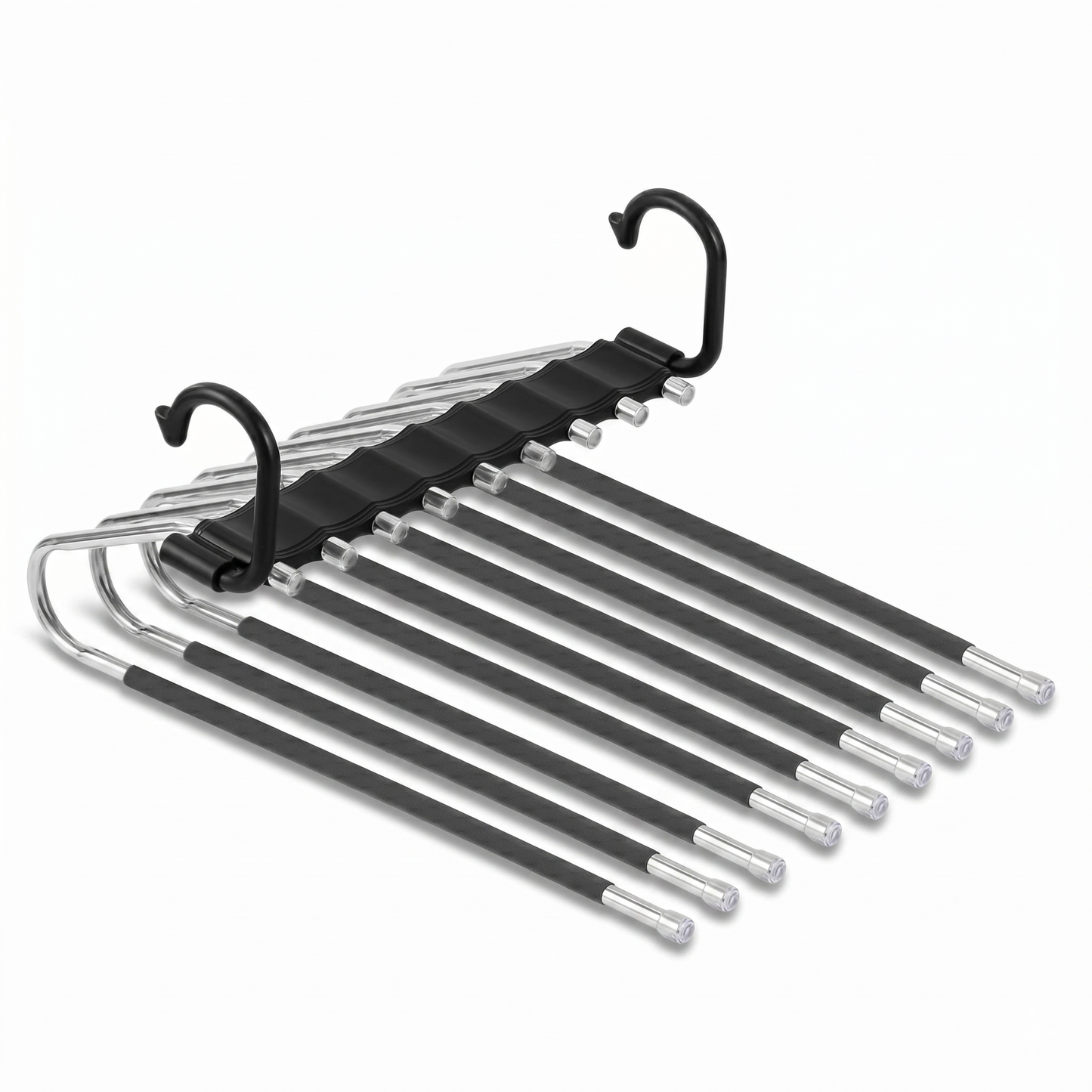 Home Multi-Layer Pants Rack – Foldable, Non-Slip & Heavy-Duty Stainless Steel