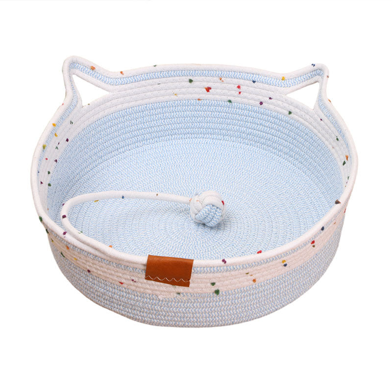 Handcrafted Cotton Rope Woven Pet Nest