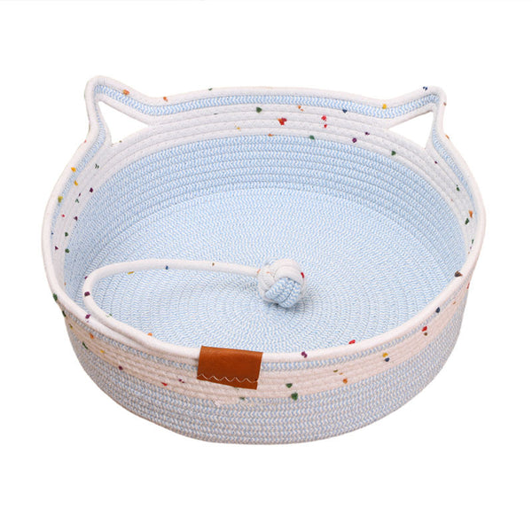 Handcrafted Cotton Rope Woven Pet Nest