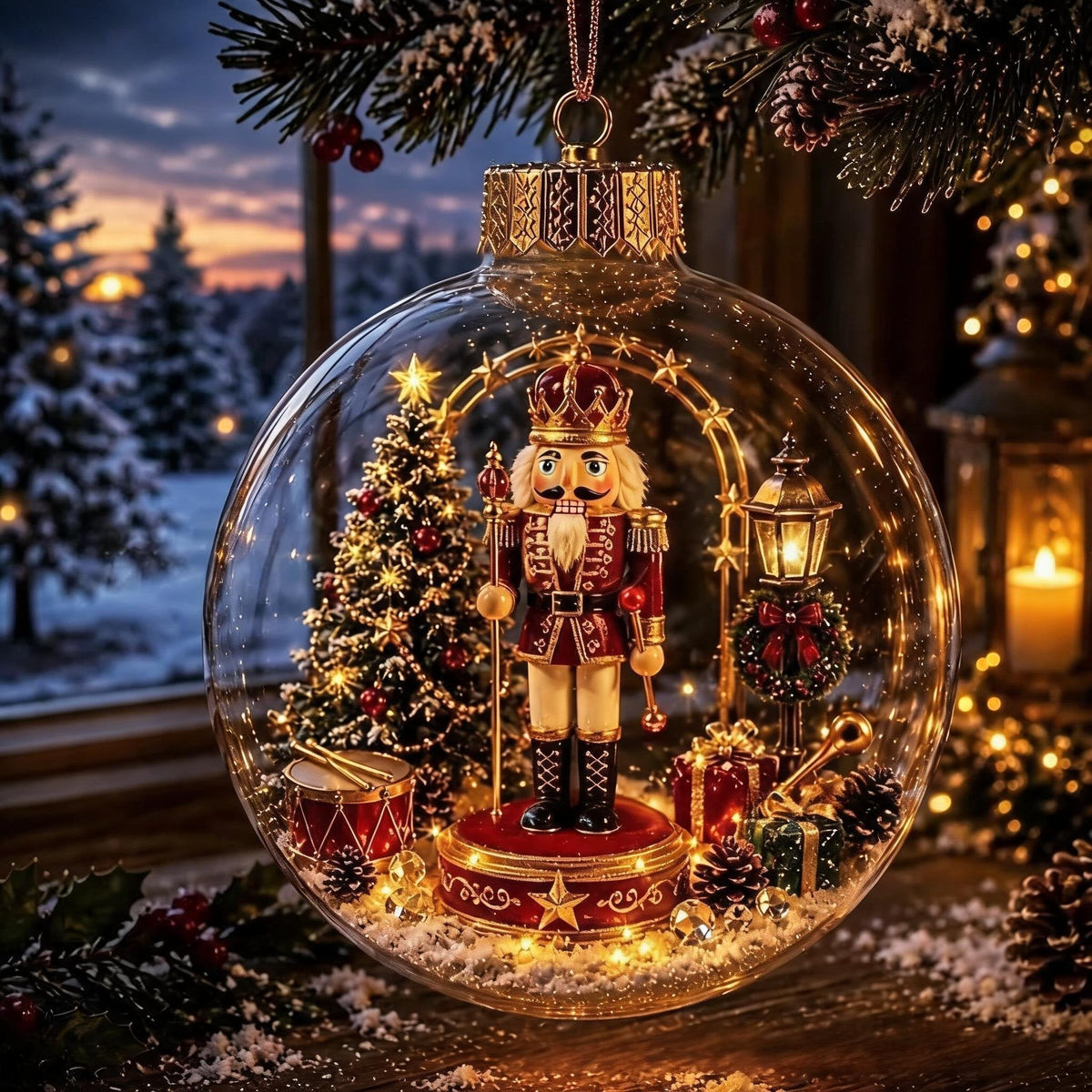🔥 Buy 3 Get 2 FREE 🎄Glowing Christmas Diorama Ornament – A Tiny Winter World in the Palm of Your Hand👼