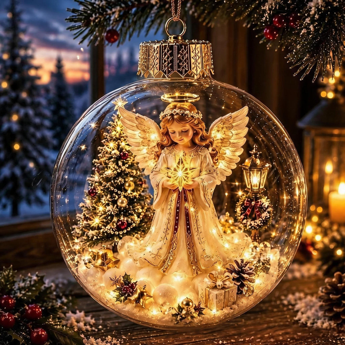 🔥 Buy 3 Get 2 FREE 🎄Glowing Christmas Diorama Ornament – A Tiny Winter World in the Palm of Your Hand👼