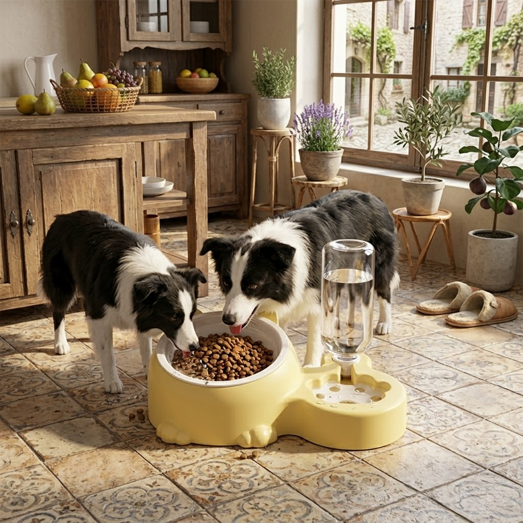 Integrated Dual-Bowl Automatic Water Dispenser Station