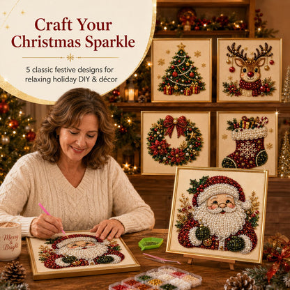 🔥Last Day 50% OFF🧘Relaxing & Beginner-Friendly - 🎨💎DIY Christmas Pearl Art Kit