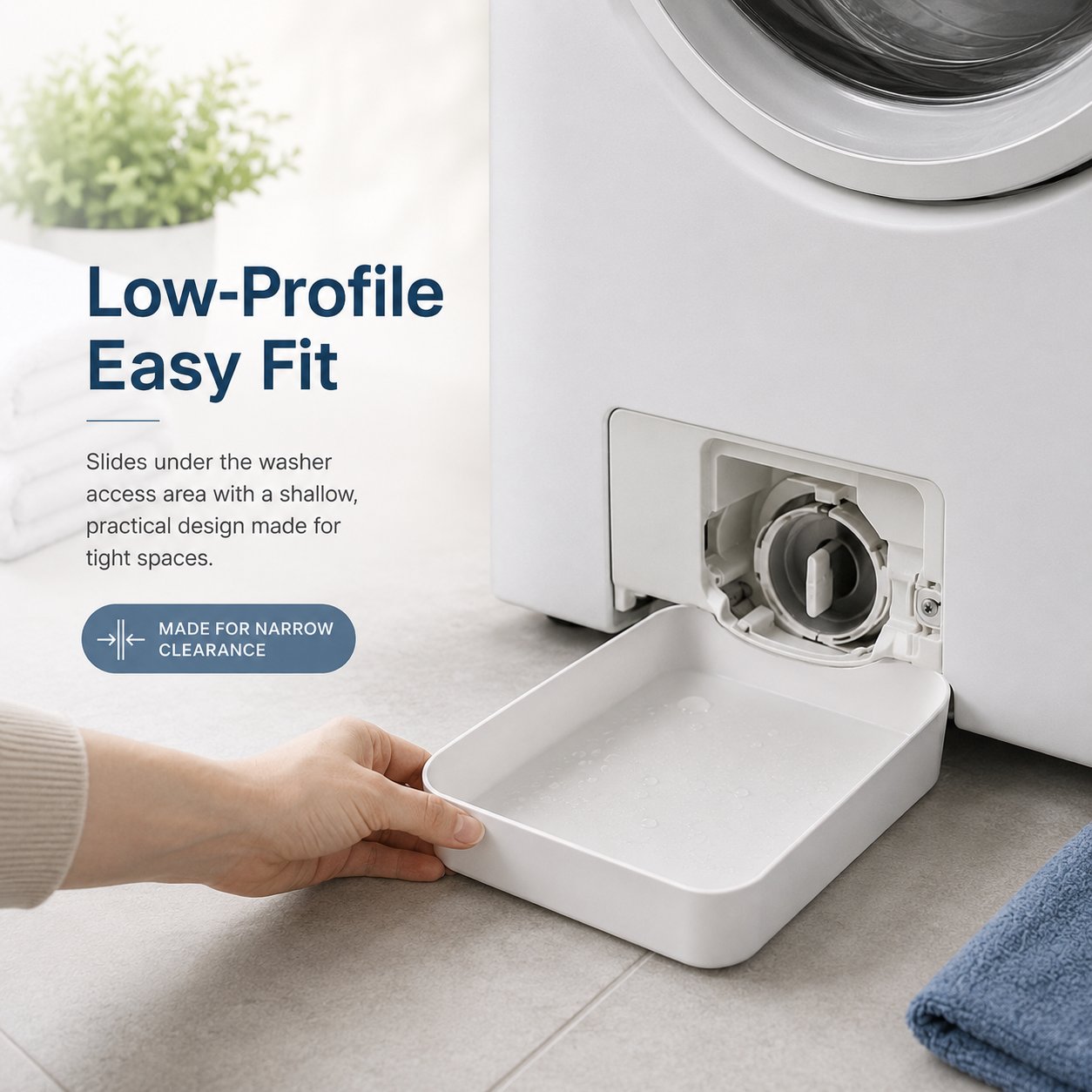 🚫 No More Messy Puddles! The Ultimate Washer Drain Tray (50% OFF Today) 💦