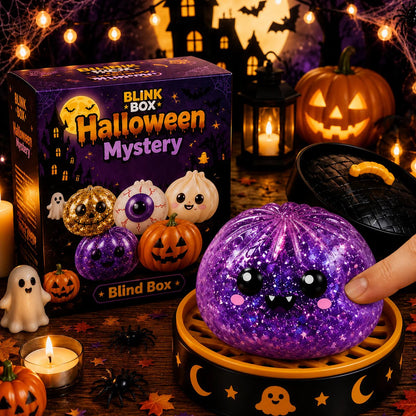 ⚡Hot Sales 49% OFF🔥Cute Halloween Scary Ghost Maruko Squeeze Toy Set | Portable Stress Relief Toys, Halloween Party Fillers & Holiday Gifts
