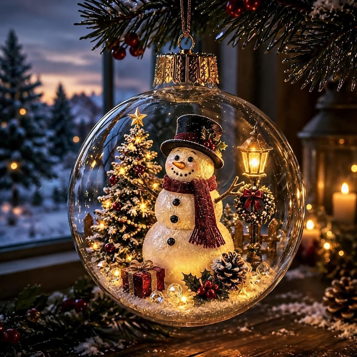 🔥 Buy 3 Get 2 FREE 🎄Glowing Christmas Diorama Ornament – A Tiny Winter World in the Palm of Your Hand👼