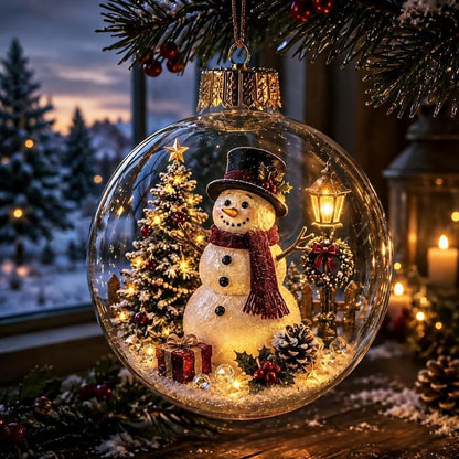 🔥 Buy 3 Get 2 FREE 🎄Glowing Christmas Diorama Ornament – A Tiny Winter World in the Palm of Your Hand👼