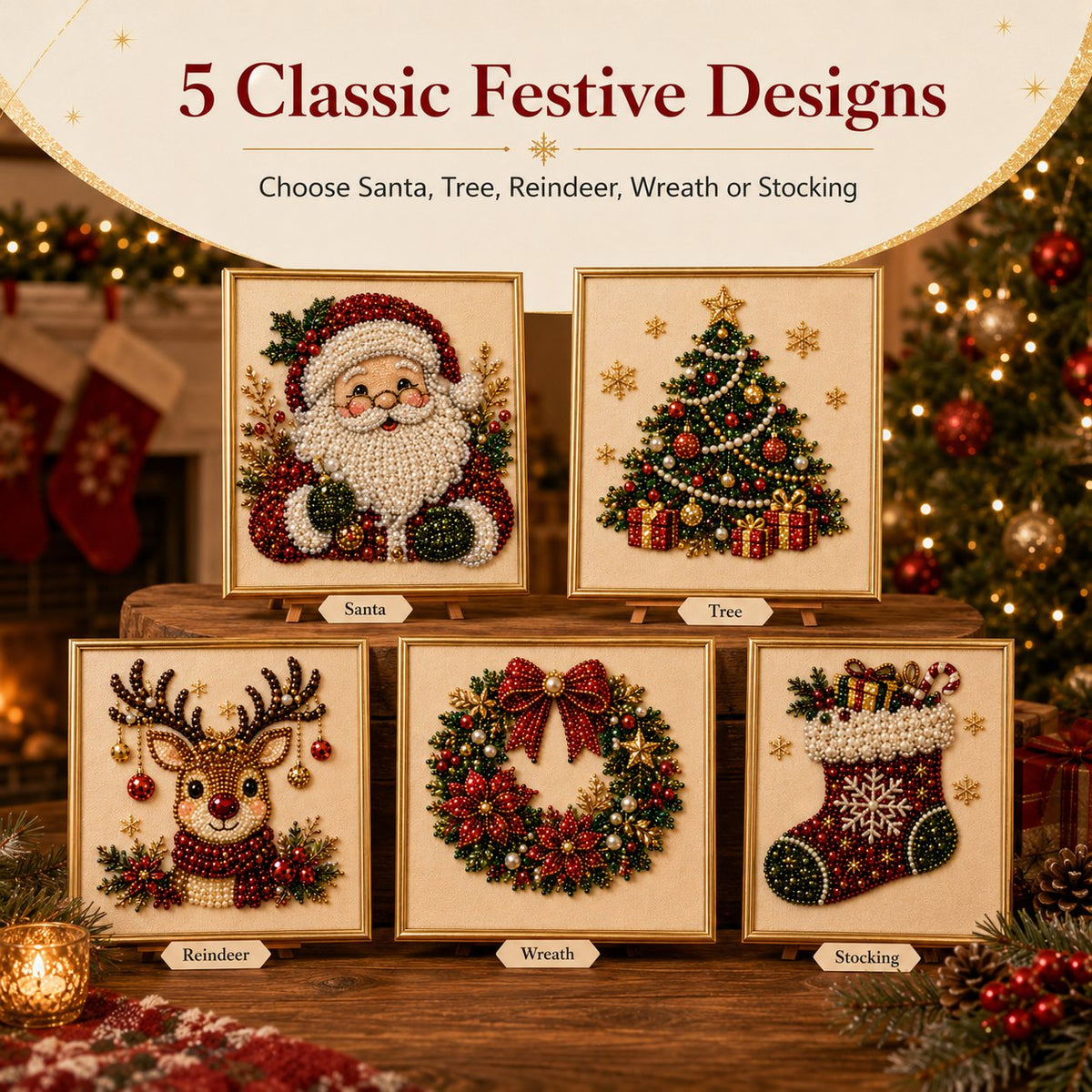 🔥Last Day 50% OFF🧘Relaxing & Beginner-Friendly - 🎨💎DIY Christmas Pearl Art Kit