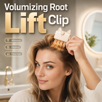 🎁 BUY 3 GET 2 FREE | Instant Root Volume ✨ Wireless Heated Lift Clip for Fine, Flat Hair