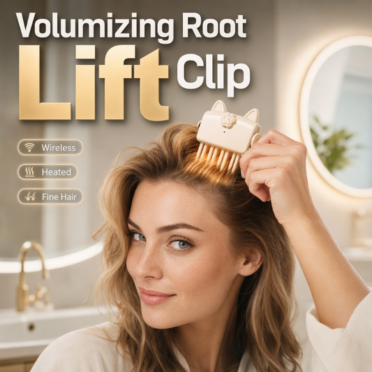 🎁 BUY 3 GET 2 FREE | Instant Root Volume ✨ Wireless Heated Lift Clip for Fine, Flat Hair