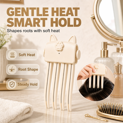 🎁 BUY 3 GET 2 FREE | Instant Root Volume ✨ Wireless Heated Lift Clip for Fine, Flat Hair