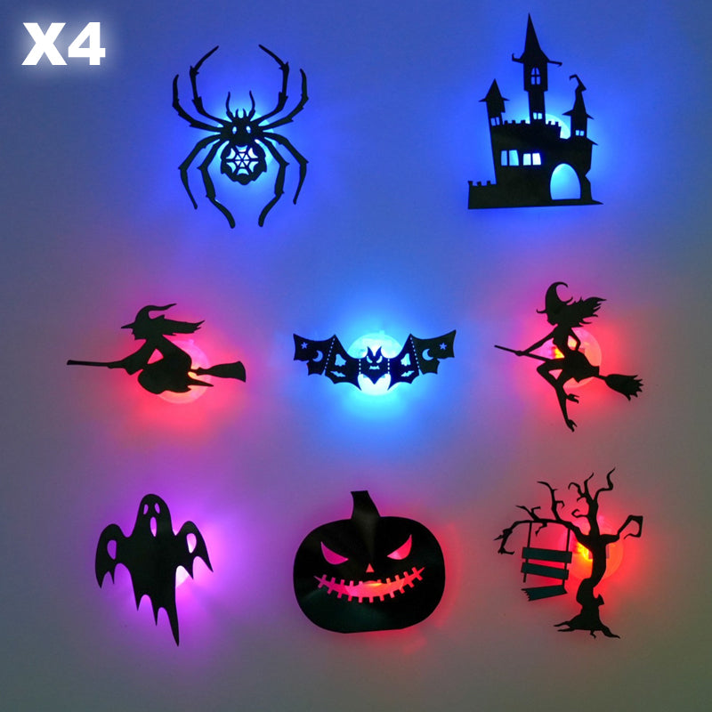 🔥  Buy 3 Get 2 FREE 🎃✨ Turn Any Room Into Halloween in Seconds! 👻 LED Glow Wall Stickers — Peel, Stick & Glow! 🕷️🌙