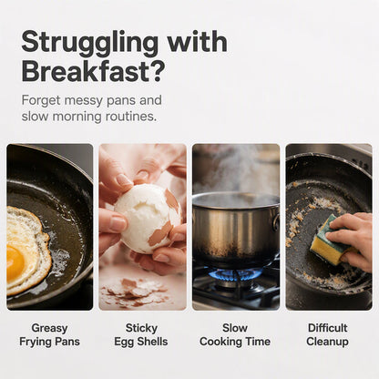 🎁 BUY 1 GET 1 FREE! Microwave Egg Poacher – 2 Eggs in Minutes, No Pan & Easy Cleanup 🍳⚡