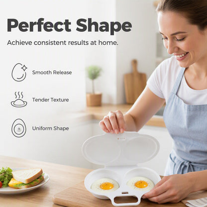 🎁 BUY 1 GET 1 FREE! Microwave Egg Poacher – 2 Eggs in Minutes, No Pan & Easy Cleanup 🍳⚡